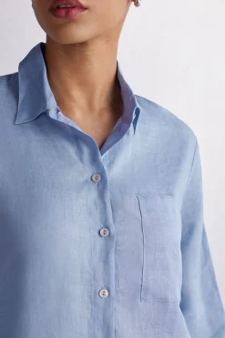 Chemise en toile de lin