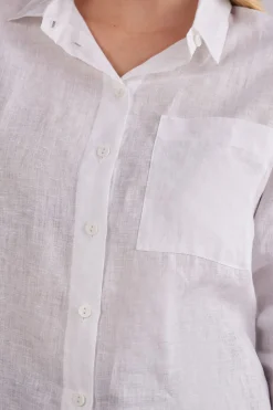 Chemise en toile de lin
