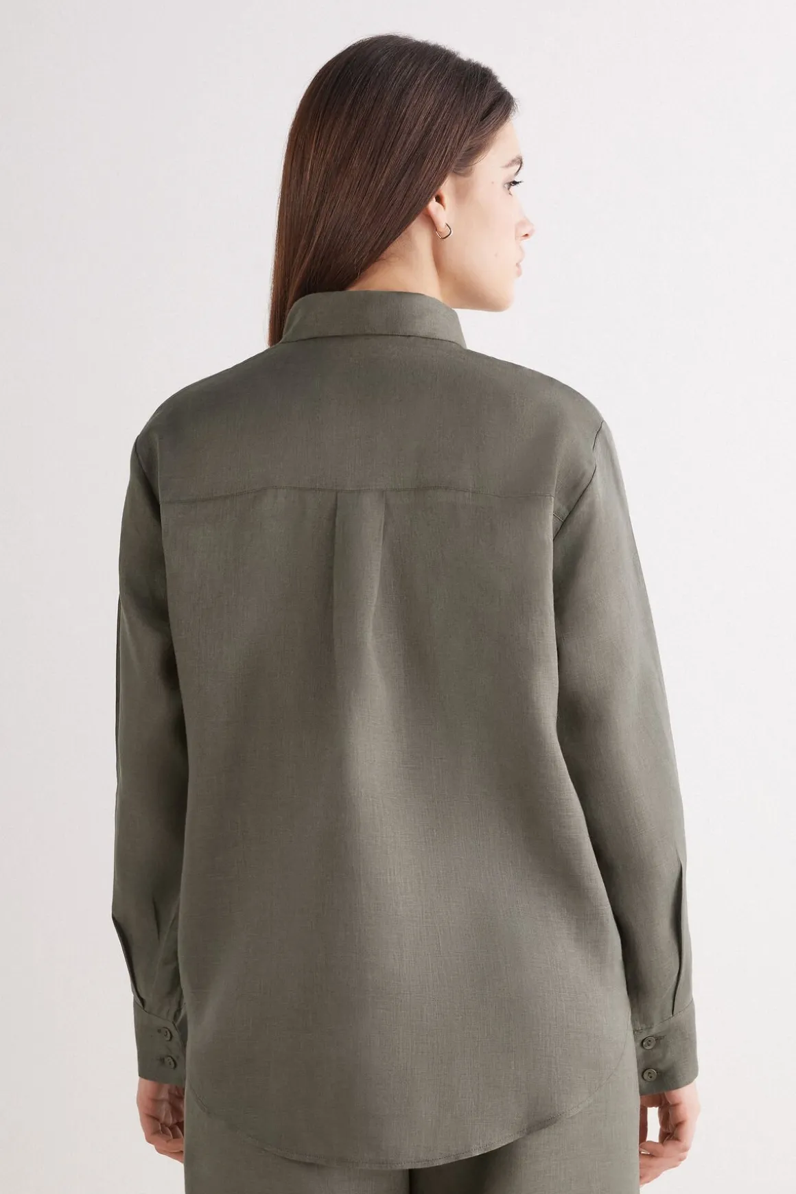 Chemise en toile de lin
