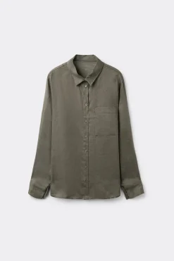 Chemise en toile de lin
