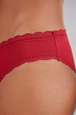 Culotte en coton et dentelle