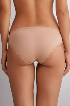 Culotte en coton et dentelle