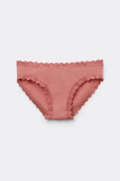 Culotte en coton et dentelle