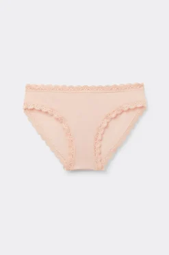 Culotte en coton et dentelle
