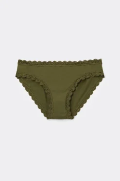 Culotte en coton et dentelle