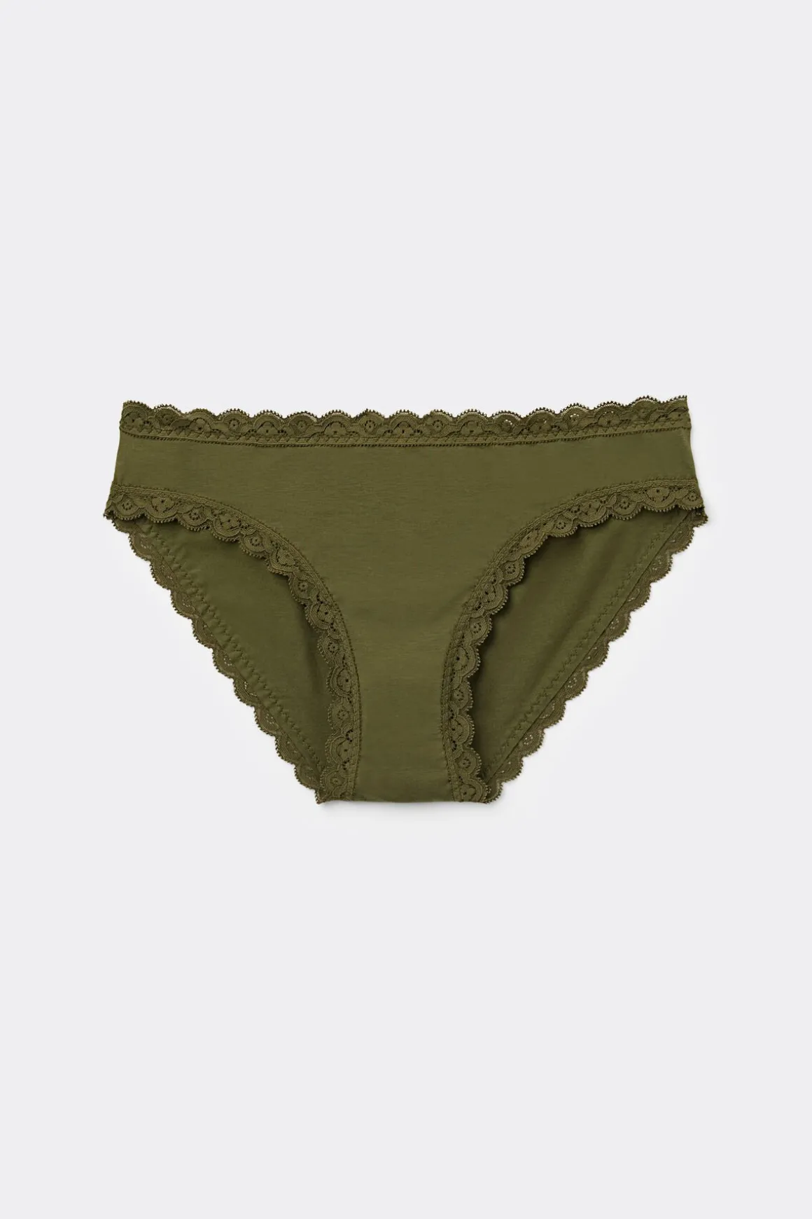 Culotte en coton et dentelle