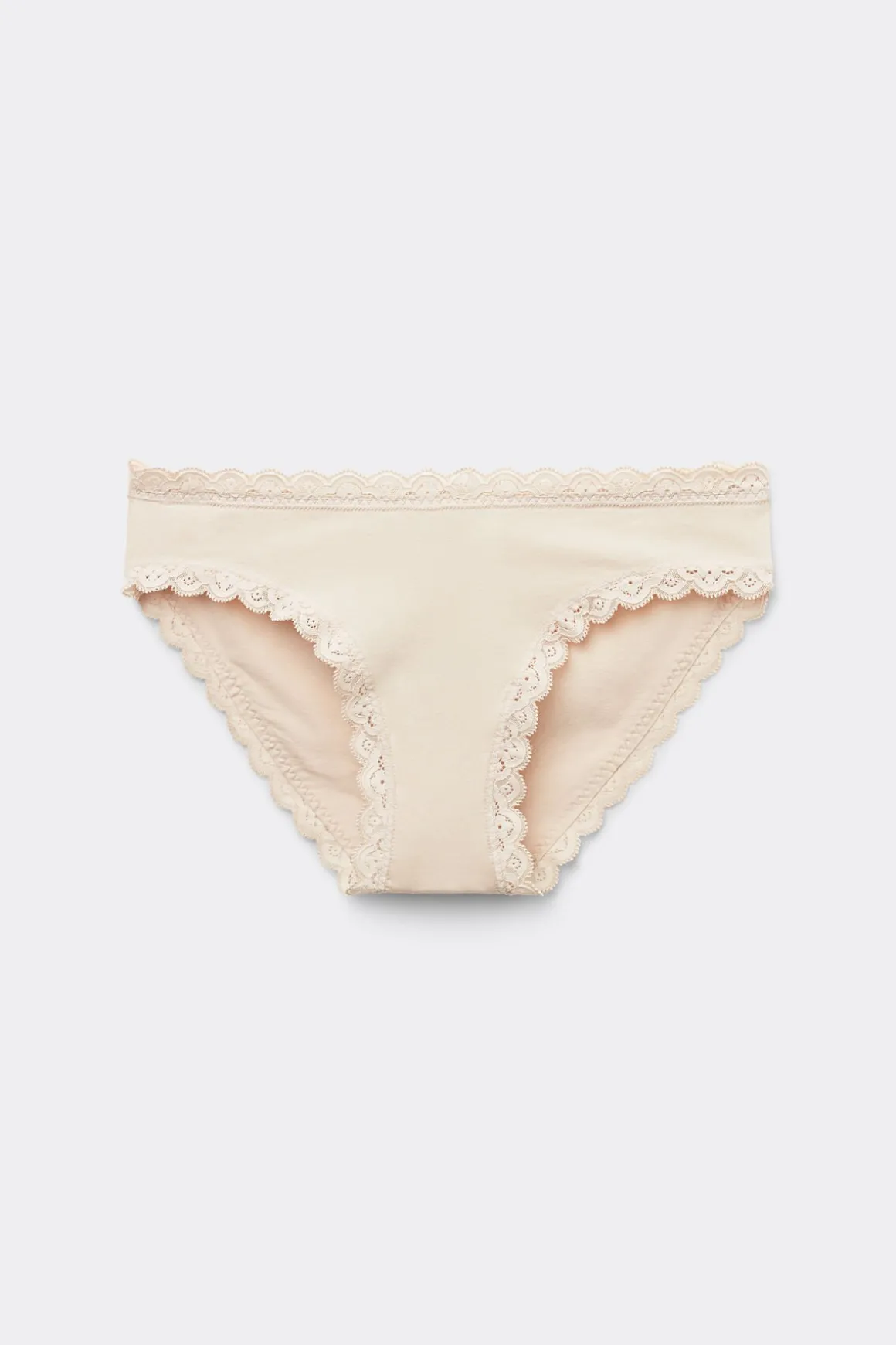 Culotte en coton et dentelle