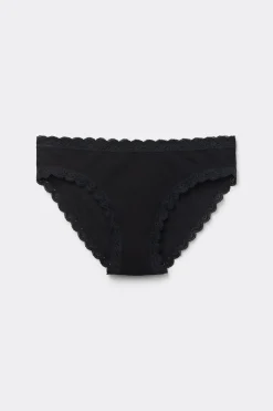 Culotte en coton et dentelle
