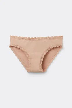 Culotte en coton et dentelle