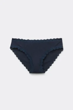 Culotte en coton et dentelle