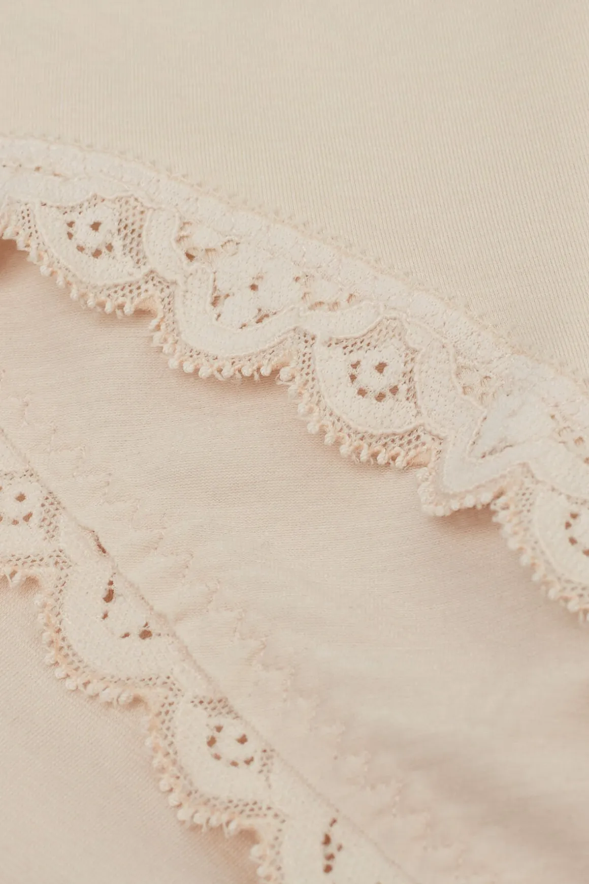 Culotte en coton et dentelle