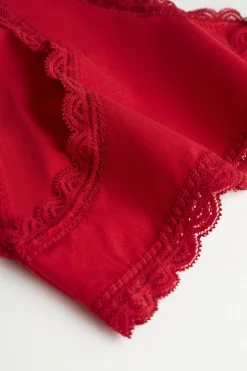 Culotte en coton et dentelle