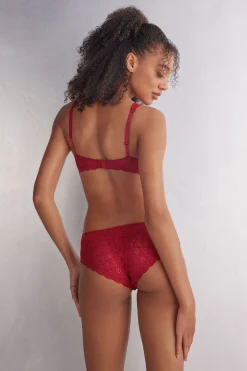Culotte femme en dentelle taille basse