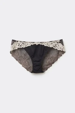 Culotte femme en dentelle florale