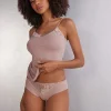 Culotte femme florale en coton sans coutures
