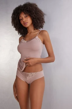 Culotte femme florale en coton sans coutures