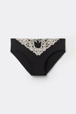 Culotte femme florale en coton sans coutures