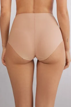 Culotte taille haute en microfibre sans couture