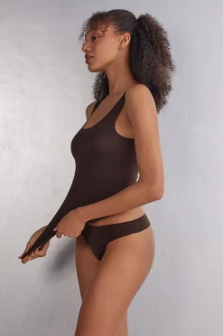 DÉbardeur à col rond en coton sans couture