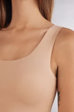 DÉbardeur à col rond en coton sans couture