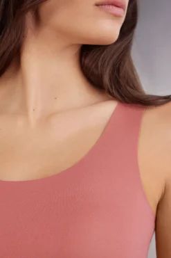 DÉbardeur à col rond en coton sans couture