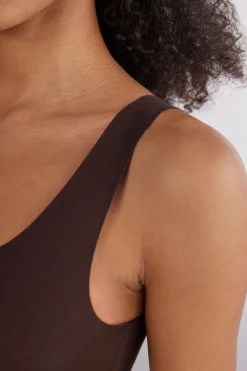 DÉbardeur à col rond en coton sans couture