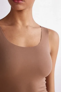 DÉbardeur à col rond en coton sans couture