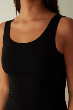 DÉbardeur à col rond en coton sans couture