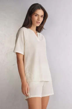 Haut de pyjama col en V GLISTEN IN THE LIGHT