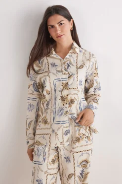 Haut de pyjama en lin et coton ITALIAN RIVIERA