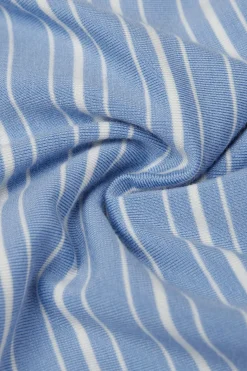 Haut de pyjama en modal à col bateau Oxford Stripes