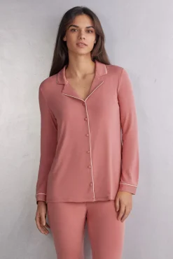 Haut de pyjama manches longues en modal