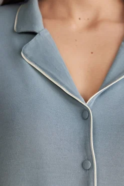 Haut de pyjama manches longues en modal