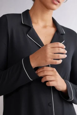 Haut de pyjama manches longues en modal