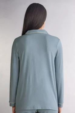 Haut de pyjama manches longues en modal