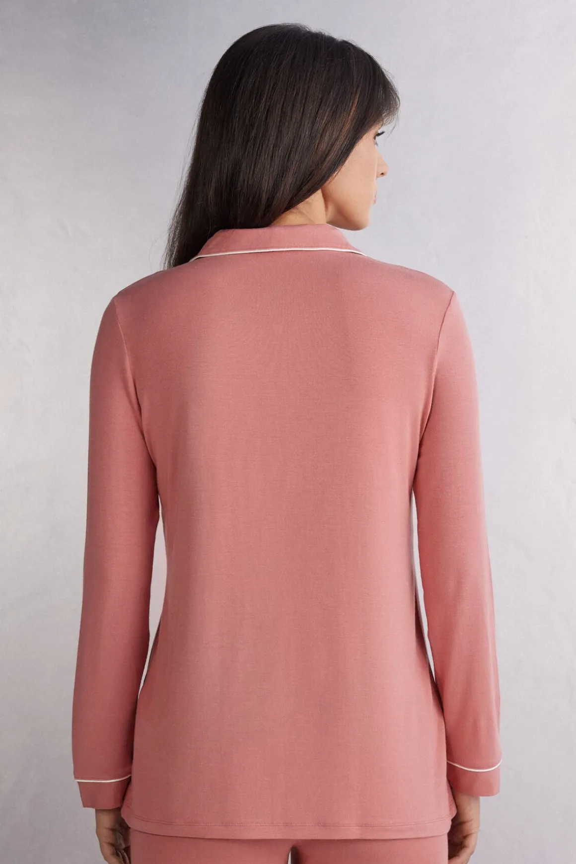Haut de pyjama manches longues en modal