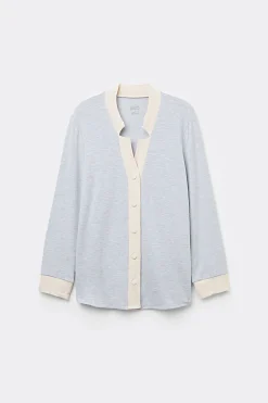 Haut de pyjama ouvert devant en modal avec laine COLD WINTER NIGHT
