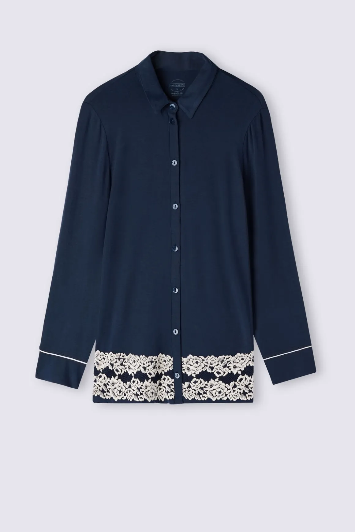 Haut de pyjama ouvert devant en modal PRETTY FLOWERS