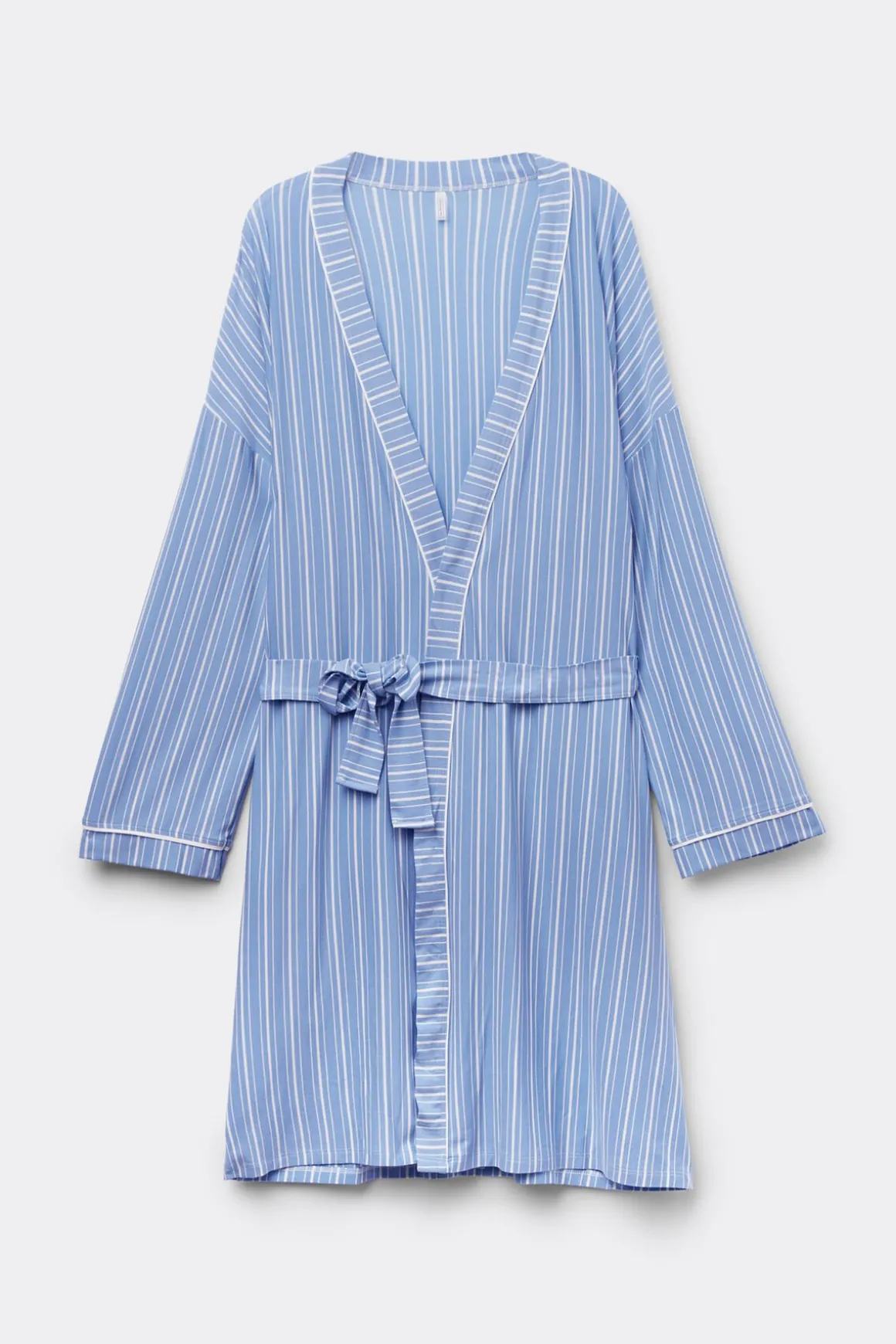Kimono en modal Oxford à rayures