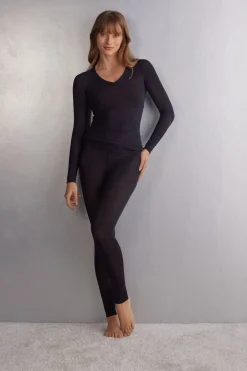 Legging en modal ultra lÉger avec cachemire