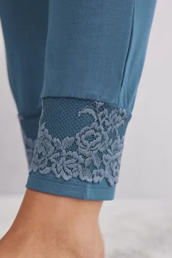 Pantalon avec chevilles resserrÉes en modal PRETTY FLOWERS