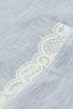 Pantalon en modal avec dÉtails en dentelle