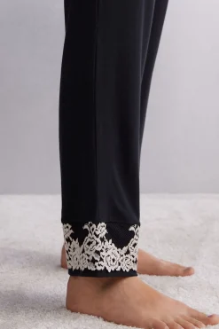 Pantalon en modal avec volant PRETTY FLOWERS