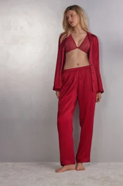 Pantalon en Satin de Soie