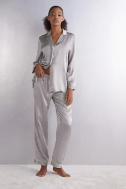 Pantalon en Satin de Soie