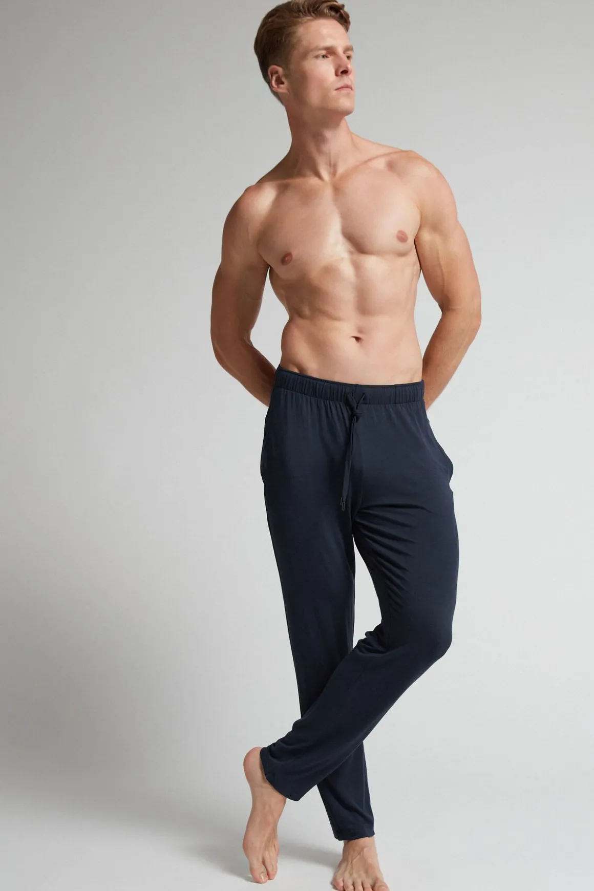 Pantalon en Soie et Modal