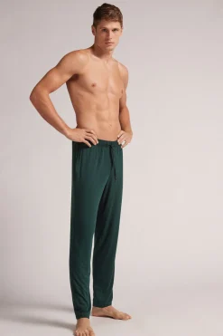 Pantalon en Soie et Modal