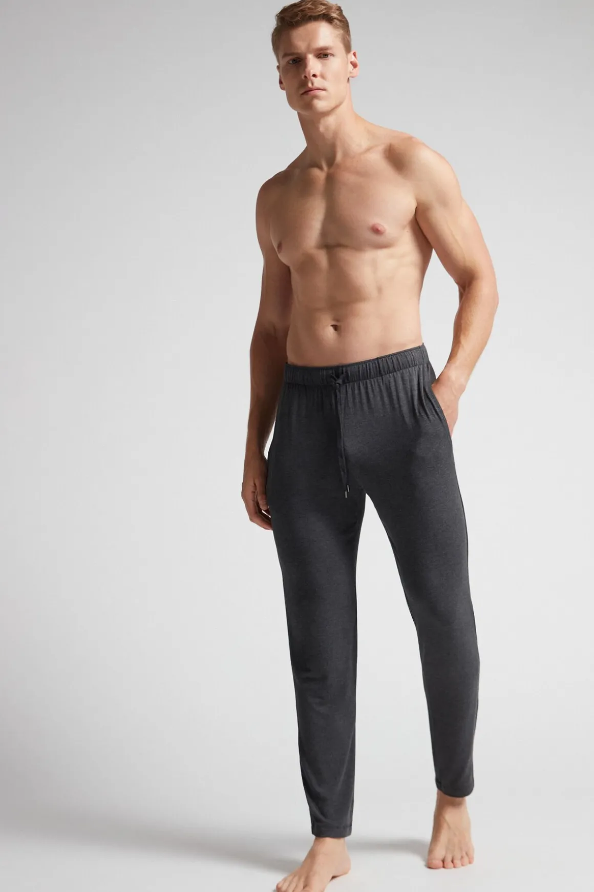 Pantalon en Soie et Modal