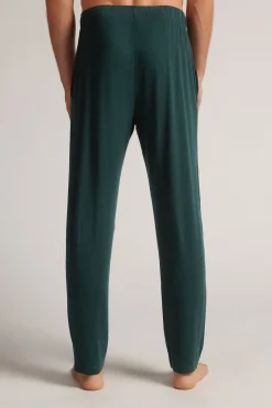 Pantalon en Soie et Modal