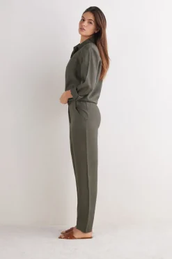 Pantalon en toile de lin